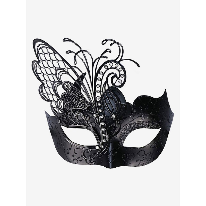 Carnival Mask For Adults Black Plastic Masquerade Costume Accessories Mardi Gras Ball