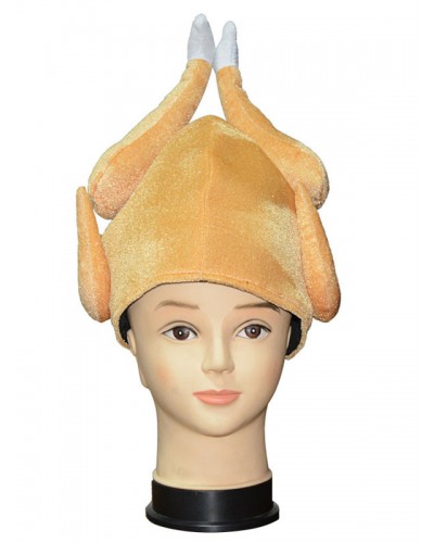 Retro Cap Unisex Yellow Roast Chicken Hat Costume Accessories Mardi Gras Ball