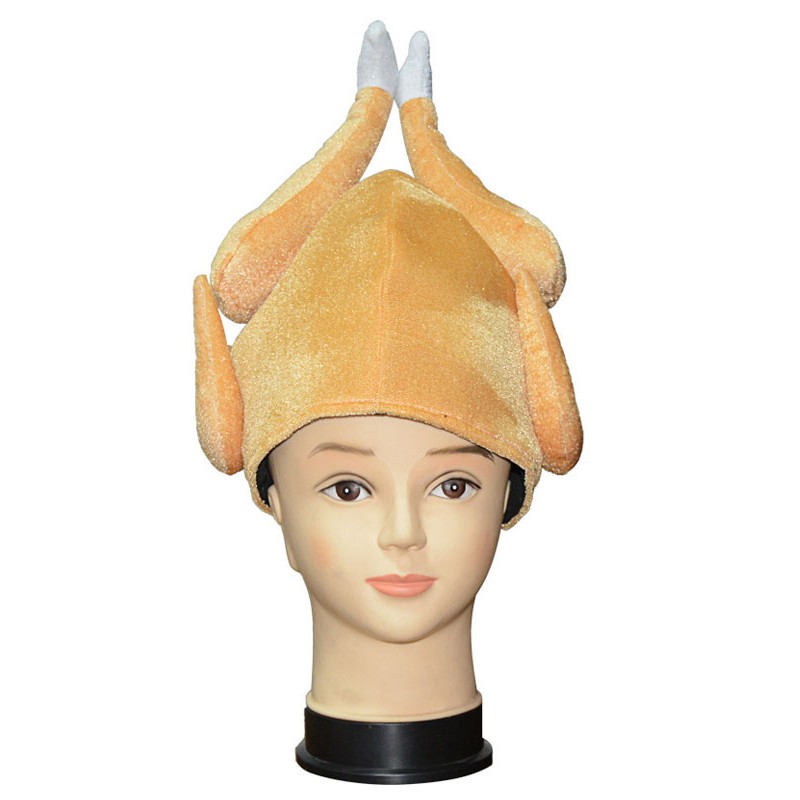 Retro Cap Unisex Yellow Roast Chicken Hat Costume Accessories Mardi Gras Ball