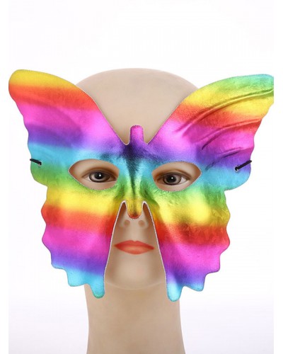 Carnival Mask For Adults Plastic Butterfly Pattern Masquerade Costume Accessories Mardi Gras Ball