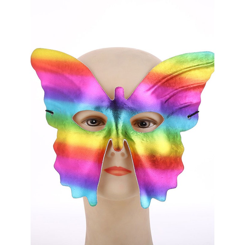 Carnival Mask For Adults Plastic Butterfly Pattern Masquerade Costume Accessories Mardi Gras Ball