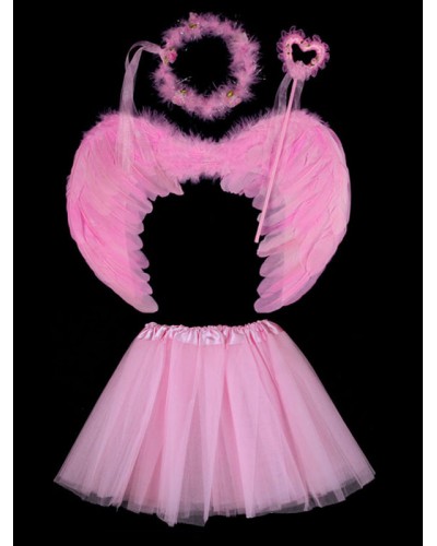 Unisex Halloween Decorations Peach Headwear Polyester Fiber Wings