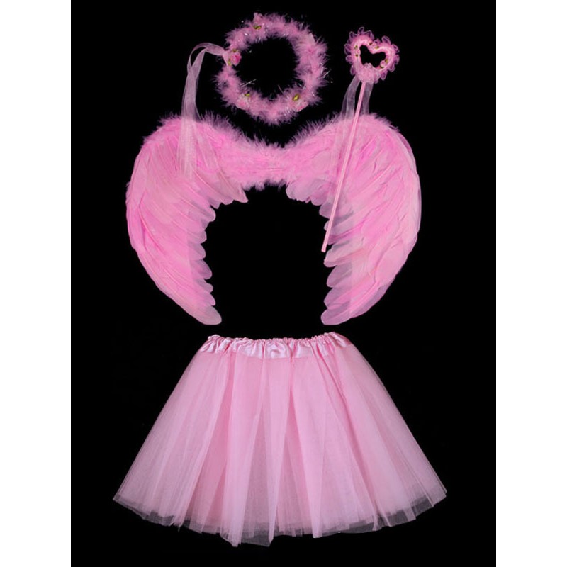 Unisex Halloween Decorations Peach Headwear Polyester Fiber Wings