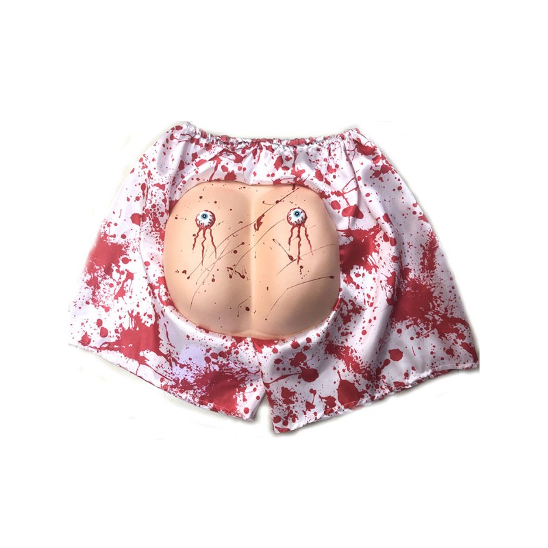 Unisex Halloween Scary Costume For Adult Red Eye Ball Decorations Polyester Fiber Shorts Holiday Costume