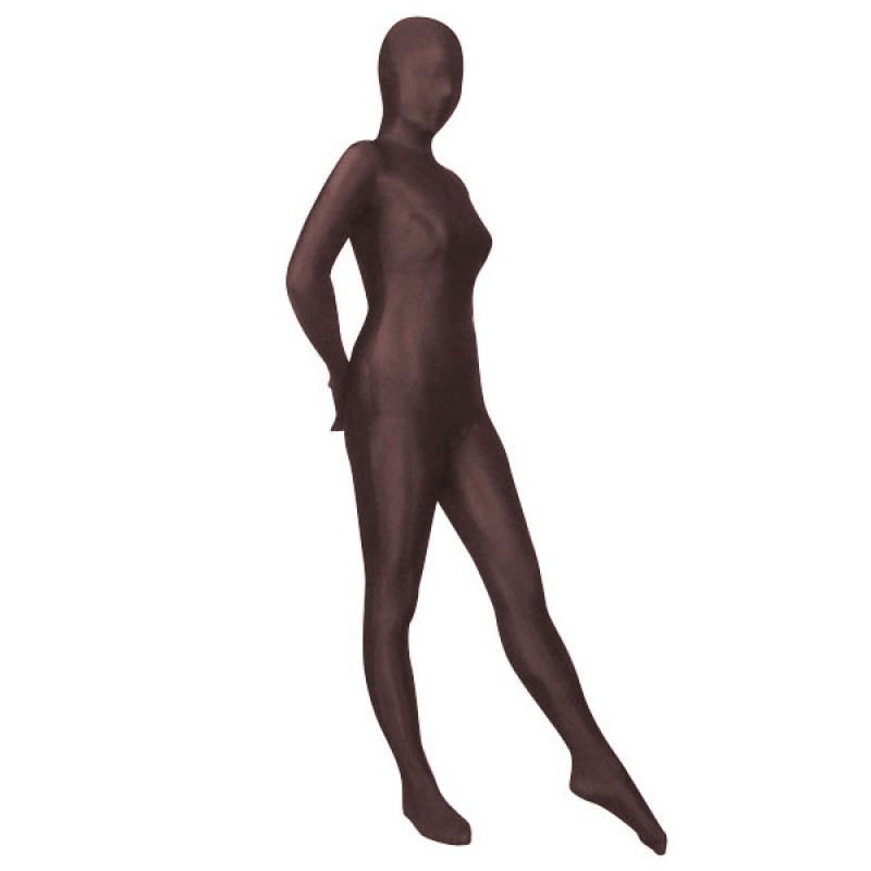 Halloween Morph Suit Deep Brown Lycra Spandex Zentai Suit Bodysuit