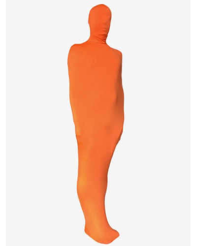 Carnival Morph Suit Orange Mummy Style Lycra Spandex Zentai Suit Bodysuit