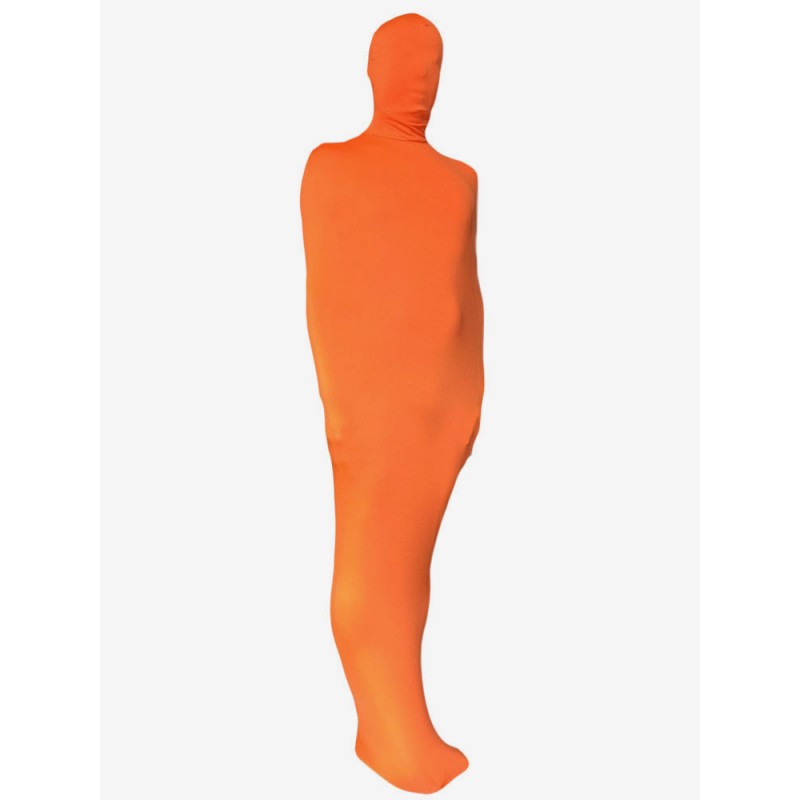 Carnival Morph Suit Orange Mummy Style Lycra Spandex Zentai Suit Bodysuit