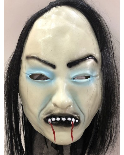 Unisex Halloween Scary Mask For Adult Human Face Decorations Polyester Fiber Holiday Decorations