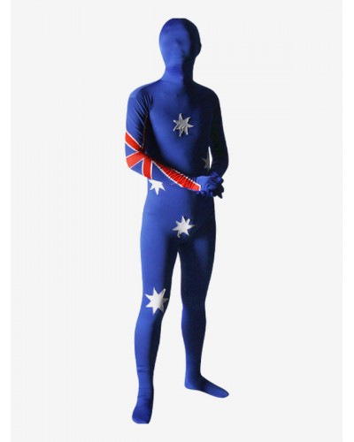 Carnival Flag Of Australia Spandex Zentai Suit Carnival Bodysuit