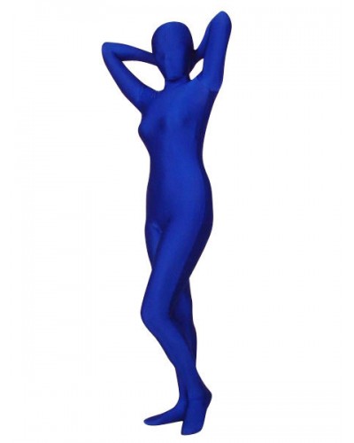 Halloween Morph Suit Royal Blue Lycra Spandex Zentai Suit Bodysuit