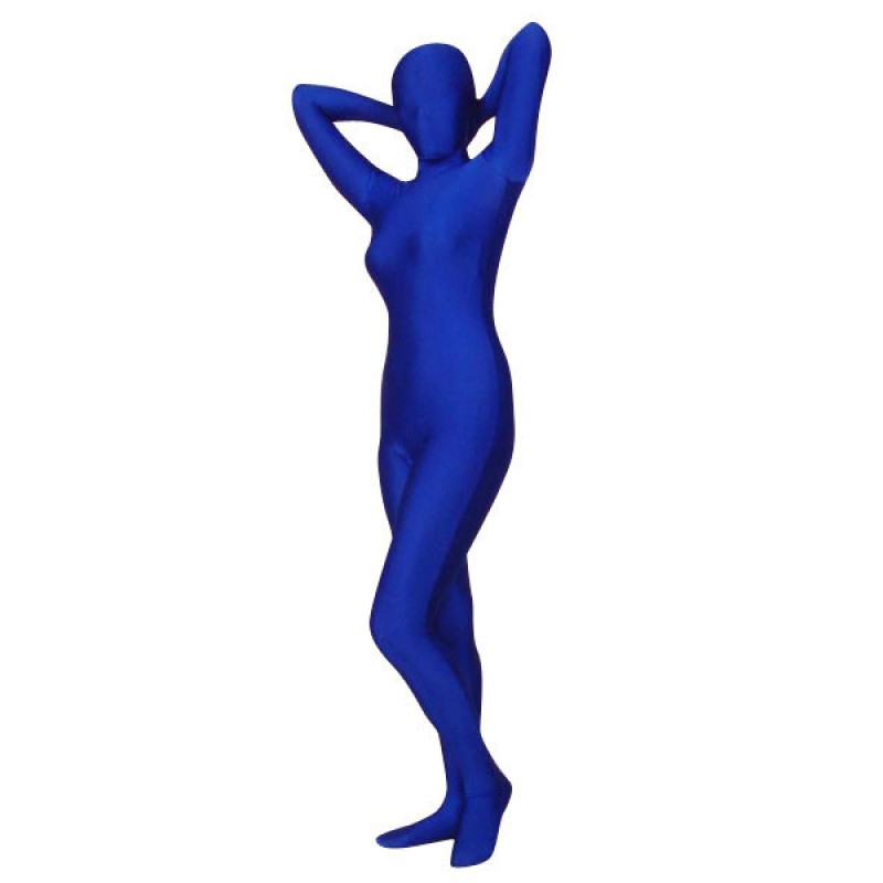 Halloween Morph Suit Royal Blue Lycra Spandex Zentai Suit Bodysuit