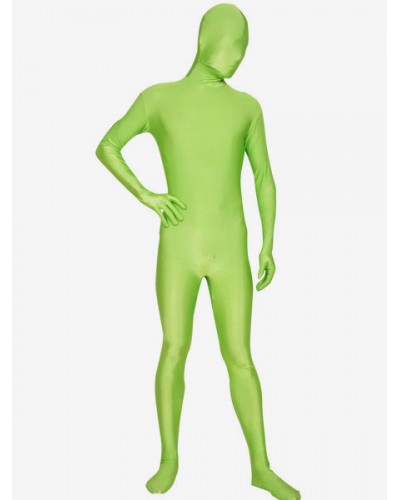 Morph Suit Grass Green Lycra Spandex Fabric Zentai Suit Unisex Full Body Suit Bodysuit