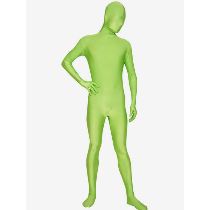 Morph Suit Grass Green Lycra Spandex Fabric Zentai Suit Unisex Full Body Suit Bodysuit