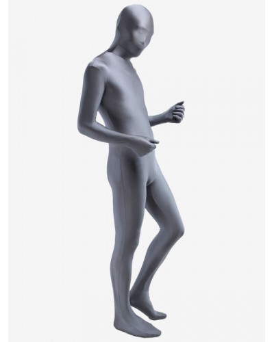 Morph Suit Classic Grey Zentai Suit Lycra Spandex Fabric Full Body Suit Bodysuit