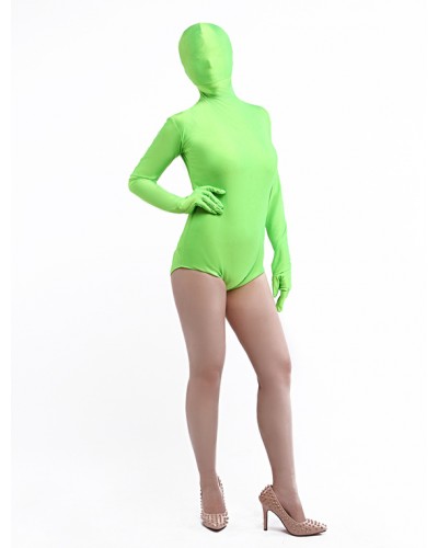 Unisex Halloween Forest Green Women‘s Latex Suit Halloween Bodysuit Rave Club