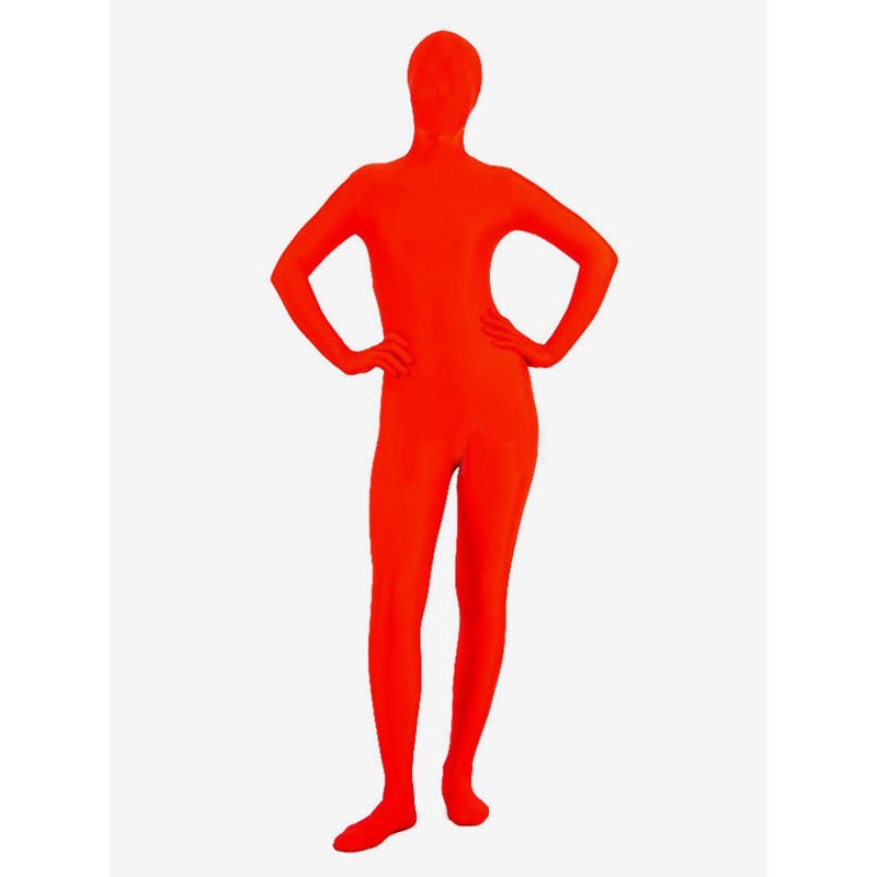 Halloween Morph Suit Unisex Red Lycra Spandex Zentai Suit Bodysuit