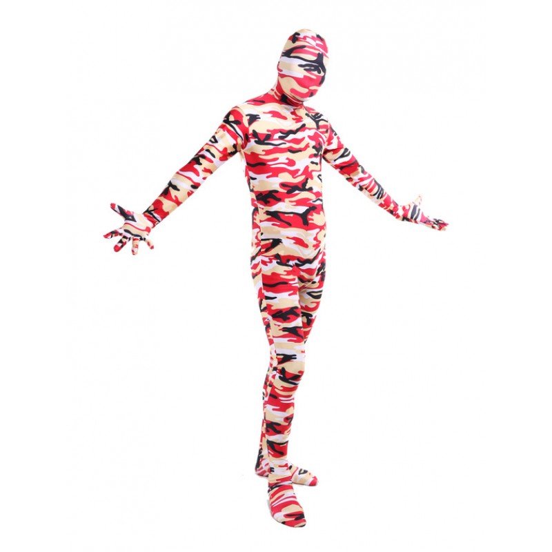 Unisex Gorgeous Camouflage Lycra Spandex Full Body Zentai Suit Halloween