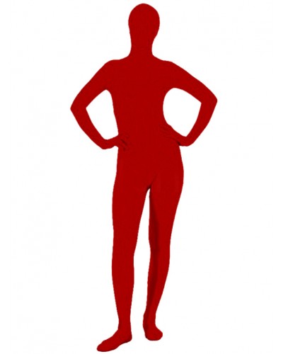 Morph Suit Halloween Red Unisex Lycra Zentai Suit Morphsuits Halloween Bodysuit