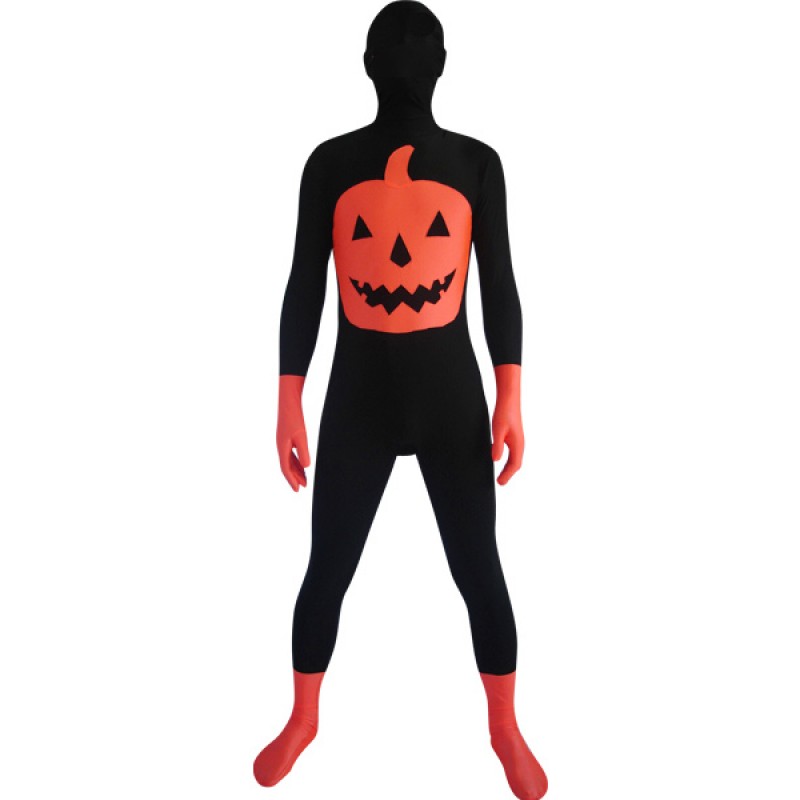 Halloween Pumpkin Full Body Spandex Suit Zentai Costume