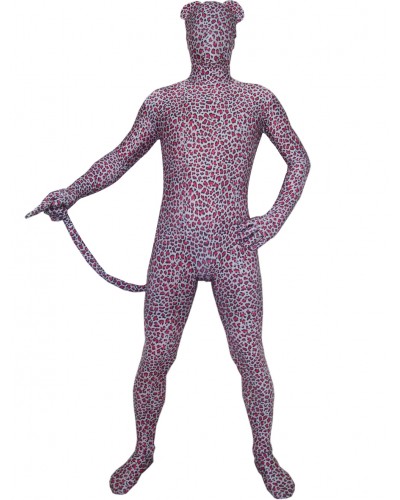 Red Leopard Lycra Unisex Zentai Suits