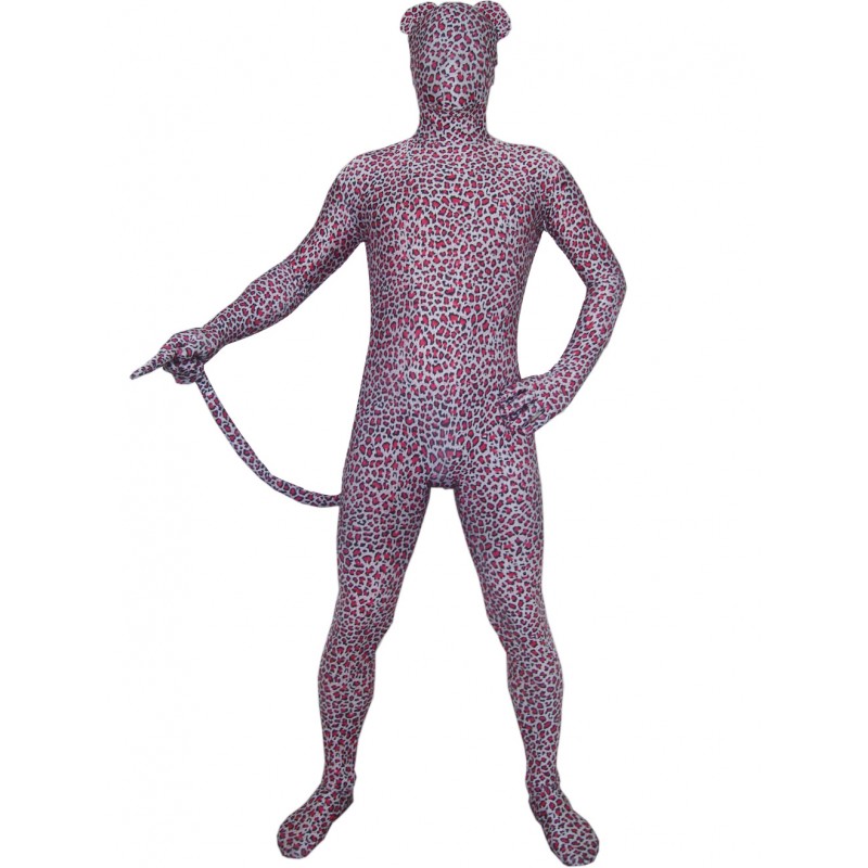 Red Leopard Lycra Unisex Zentai Suits