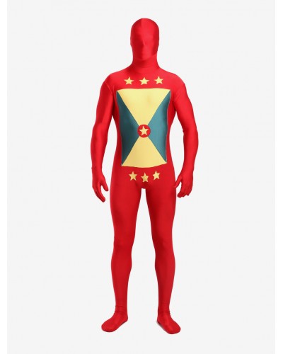 Unisex Grenada Lycra Spandex Full Body Modern Flag Zentai Suits Bodysuit