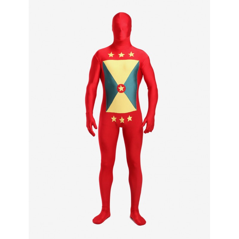 Unisex Grenada Lycra Spandex Full Body Modern Flag Zentai Suits Bodysuit