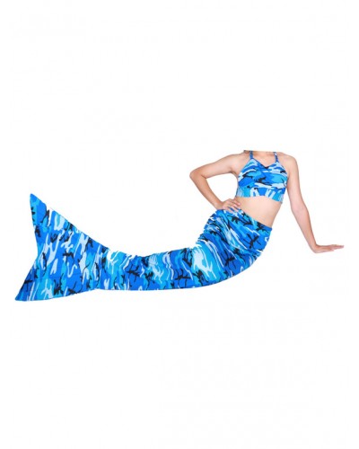 Unisex Halloween Multicolor Print Lycra Spandex Tail Mermaid Animal Zentai Halloween