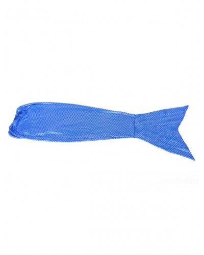 Unisex Halloween Blue Mermaid Tail Shiny Metallic Animal Zentai