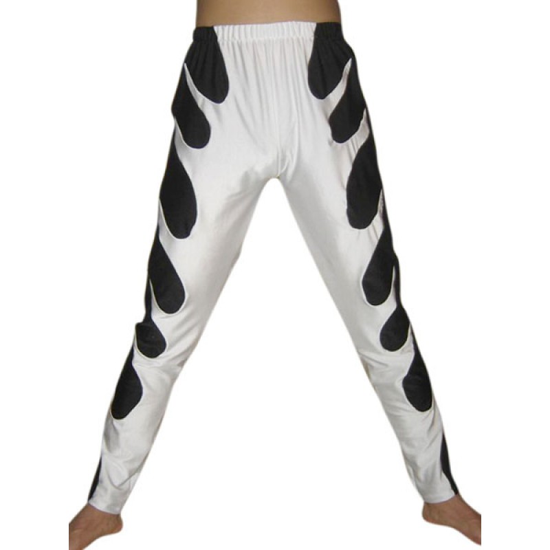 White Black Spandex Pants