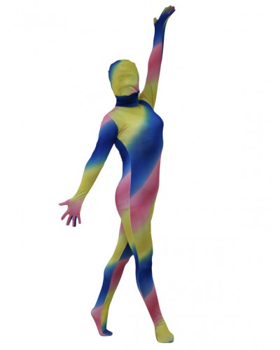 Women Multi Color Zentai Suit Full Body Lycra Spandex Bodysuit For Leotard