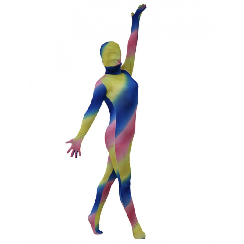 Women Multi Color Zentai Suit Full Body Lycra Spandex Bodysuit For Leotard