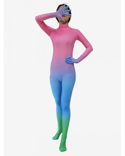 Women Multi Color Bodysuit Adults Lycra Spandex Catsuit For Leotard