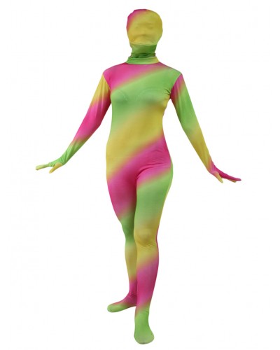 Women Multi Color Zentai Suit Full Body Lycra Spandex Bodysuit For Leotard