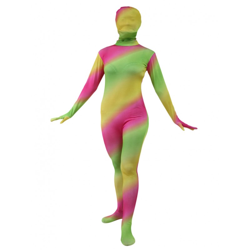 Women Multi Color Zentai Suit Full Body Lycra Spandex Bodysuit For Leotard