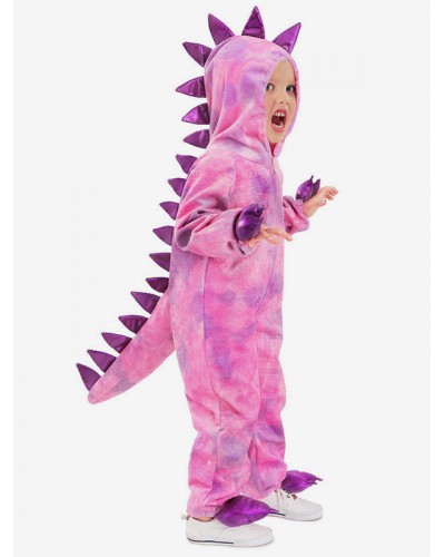 Kids Halloween Costumes Rose Dinosaur Polyester Jumpsuit Costume Holiday