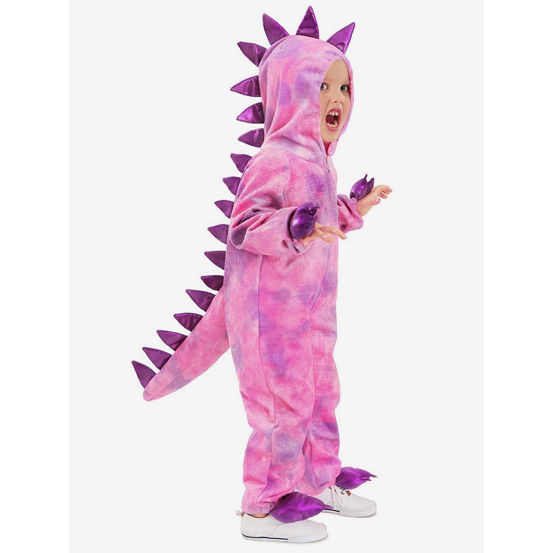 Kids Halloween Costumes Rose Dinosaur Polyester Jumpsuit Costume Holiday