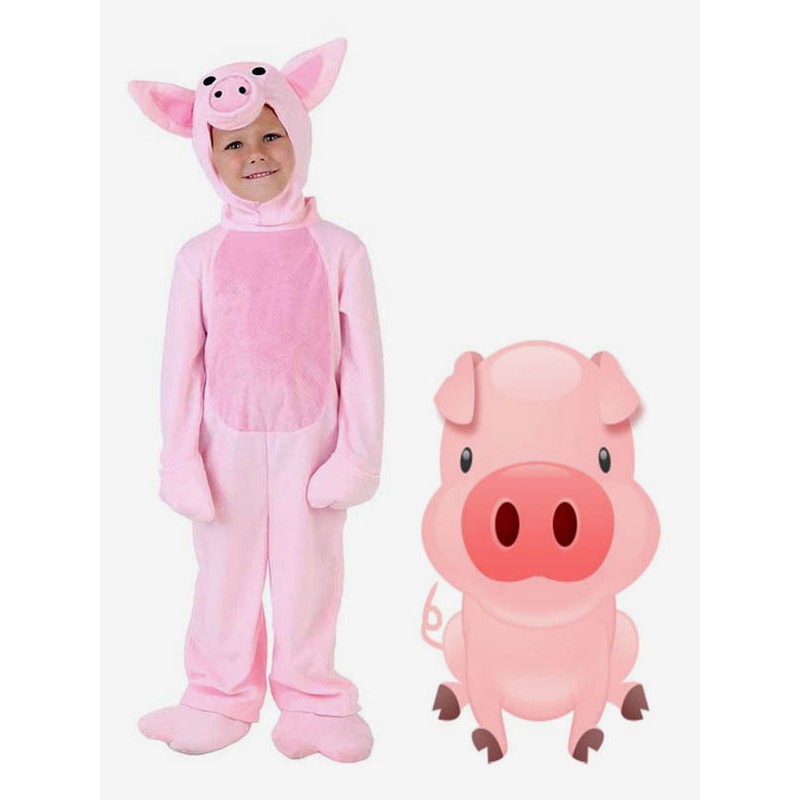 Kigurumi Onesie Pajamas Pinky Pig Kids Winter Sleepwear Mascot Animal Halloween Costume Onesie Pajamas