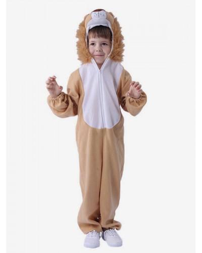 Onesie Kigurumi Pajamas For Kids Polyester Polyester Halloween Lion Costume Holiday