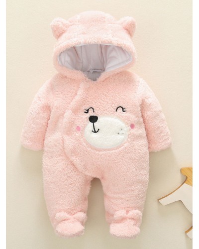 Unisex Bear Onesie Kigurumi Pajamas Toddler Flannel Jumpsuit Onesie Pajamas Spring Fall Winter