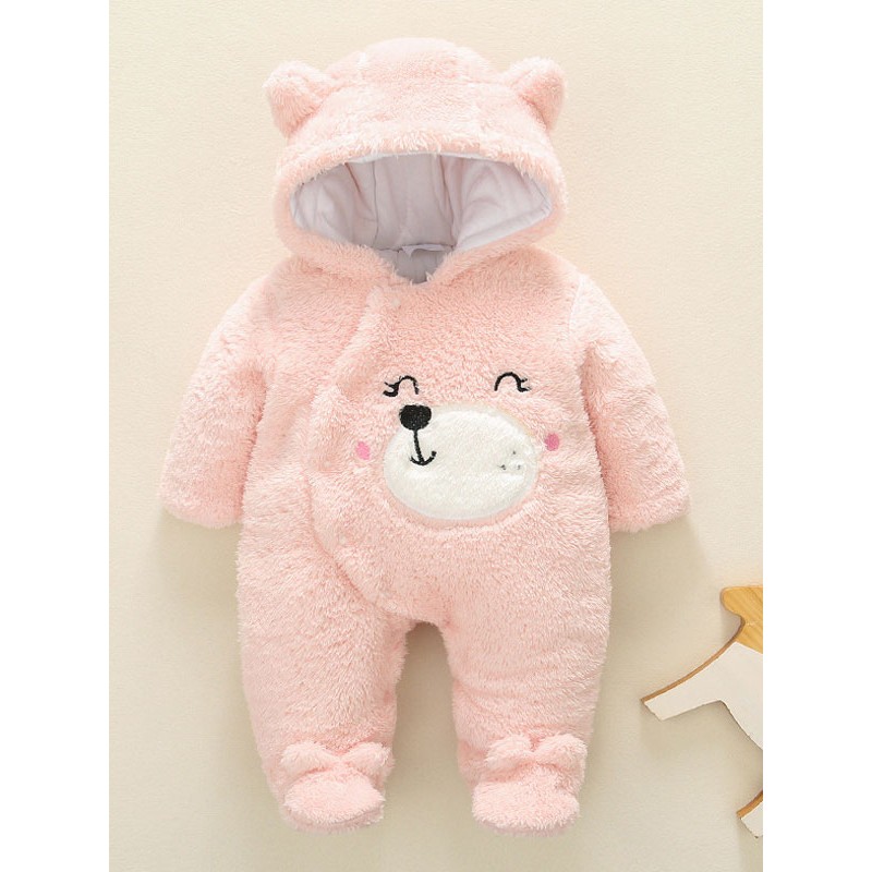 Unisex Bear Onesie Kigurumi Pajamas Toddler Flannel Jumpsuit Onesie Pajamas Spring Fall Winter