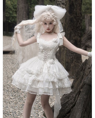 Sweet Lolita Dress Polyester Sleeveless Sweet Lolita Dress