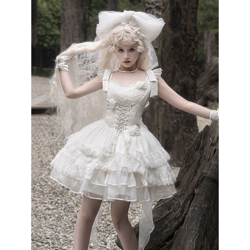 Sweet Lolita Dress Polyester Sleeveless Sweet Lolita Dress