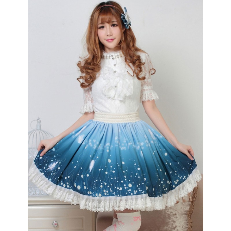 Sweet Lolita Skirt Wizard Of The Night Kawaii Lolita SK Lolita Skirt Spring Daily Casual