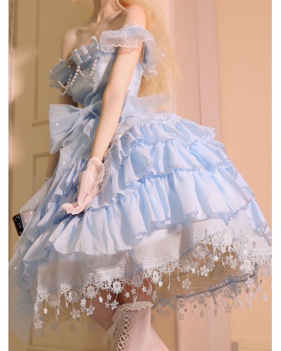 Sweet Lolita Dress Polyester Sleeveless Dress