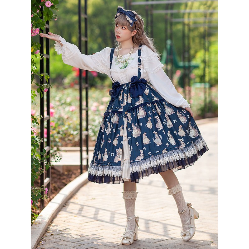 Infanta Lolita SK Light Apricot Bows Lolita Skirts