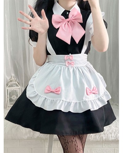 Sweet Lolita Dress Polyester Short Sleeves Dress