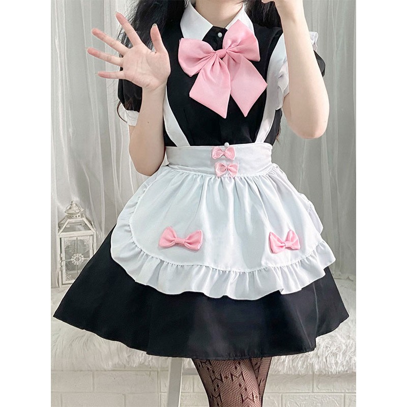 Sweet Lolita Dress Polyester Short Sleeves Dress