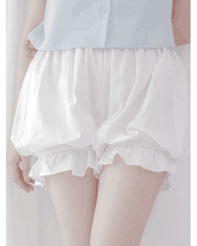 Classic Lolita Bottoms Cotton Ruffle Pleated Lolita Bloomer