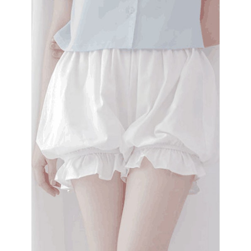 Classic Lolita Bottoms Cotton Ruffle Pleated Lolita Bloomer